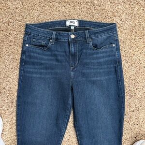 PAIGE Women's Dark Blue Skinny Jeans